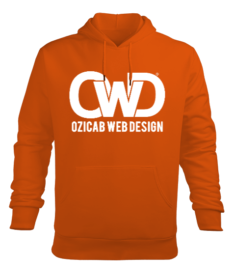 Tisho - Ozicab Web Design Logolu Erkek Kapüşonlu Hoodie Sweatshirt