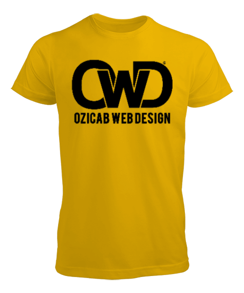 Tisho - Ozicab Web Design Logolu Erkek Tişört