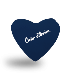 Özür Dilerim, Affet Kalp Yastık - Tisho