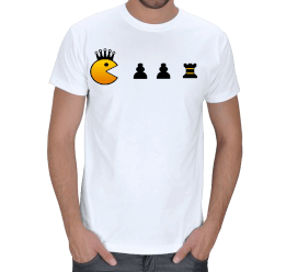 pacman chess Erkek Tişört