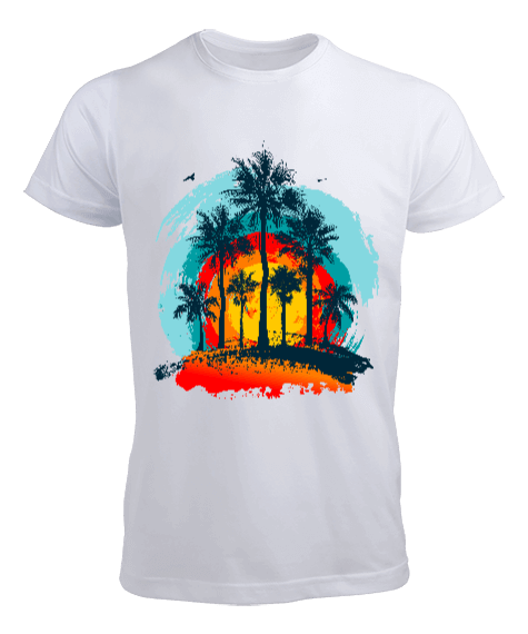 Tisho - Palmiye ağaçları Erkek Tişört
