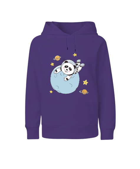 Tisho - Panda Astronot Çocuk Unisex Hoodie Kapüşonlu