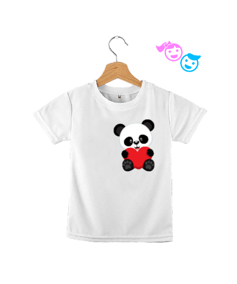 Tisho - Panda baskılı cocuk unisex Çocuk Unisex