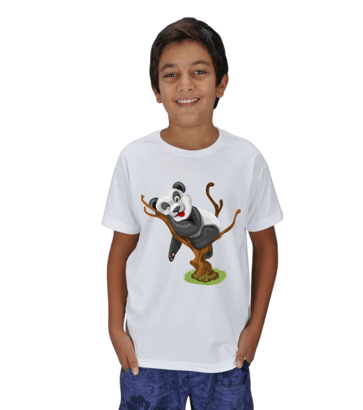 Tisho - Panda Baskılı Çocuk Unisex