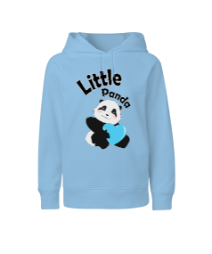 panda baskılı Çocuk Unisex Hoodie Kapüşonlu - Tisho