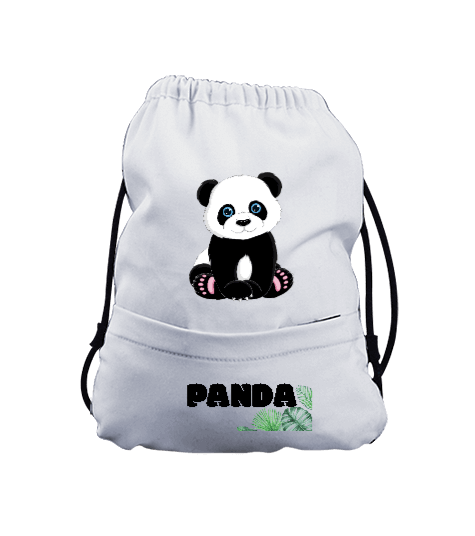Tisho - Panda Büzgülü Çocuk Sırt Çantası