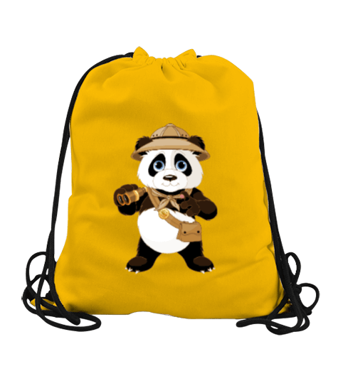 Tisho - Panda Büzgülü Spor Çanta