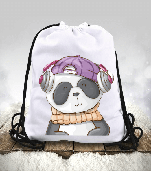 Tisho - panda Büzgülü spor çanta