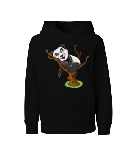 Tisho - Panda Çocuk Unisex Hoodie Kapüşonlu