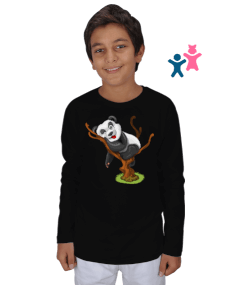Panda Çocuk Unisex Uzunkollu - Tisho