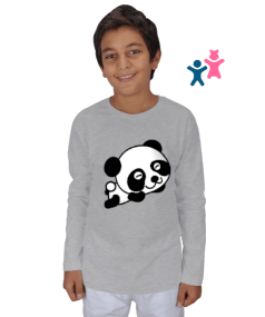 PANDA Çocuk Unisex Uzunkollu - Tisho