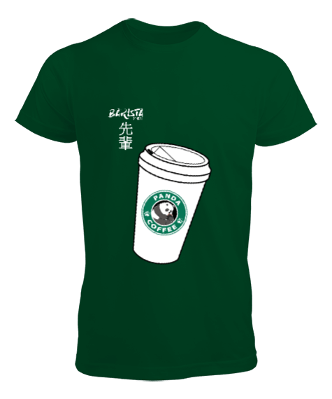 Panda Coffee Latte Erkek Tişört - Tisho