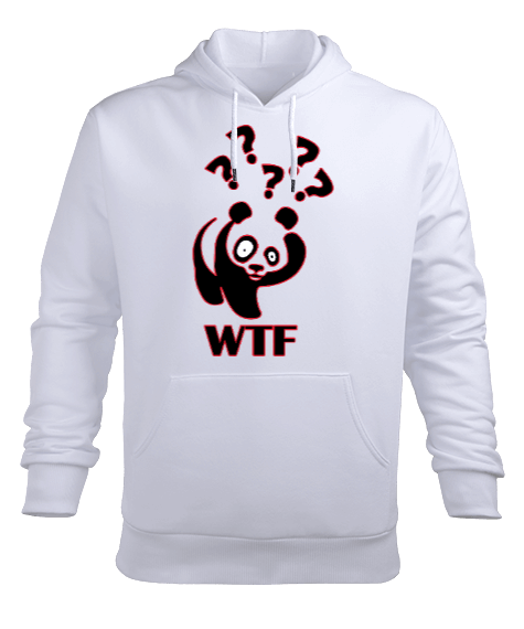 Tisho - PAnda Erkek Kapüşonlu Hoodie Sweatshirt