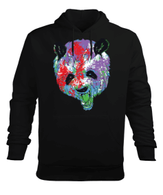 Panda Erkek Kapüşonlu Hoodie Sweatshirt - Tisho