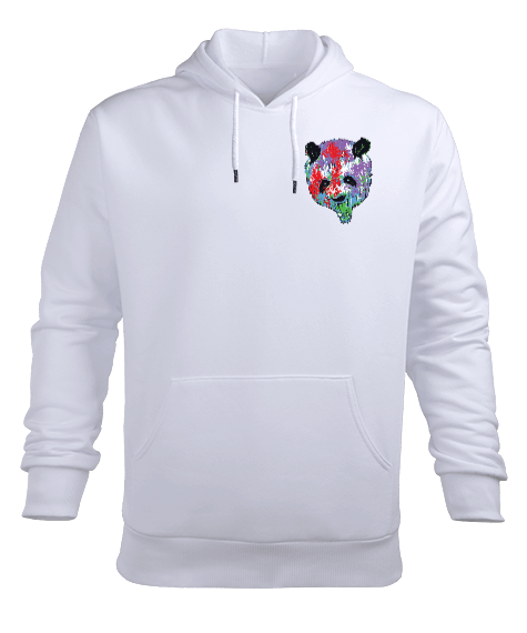 panda Erkek Kapüşonlu Hoodie Sweatshirt - Tisho