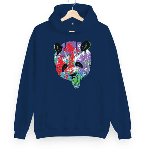 Panda Graffiti Unisex Kapüşonlu Sweatshirt - Tisho