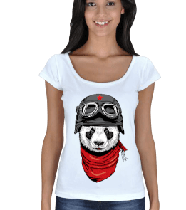 Panda Kadın Açık Yaka - Tisho
