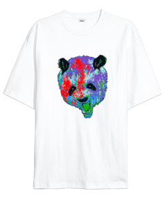 Panda Oversize Unisex Tişört - Tisho
