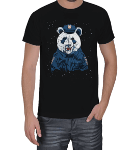 Tisho - Panda Polis Erkek Tişört