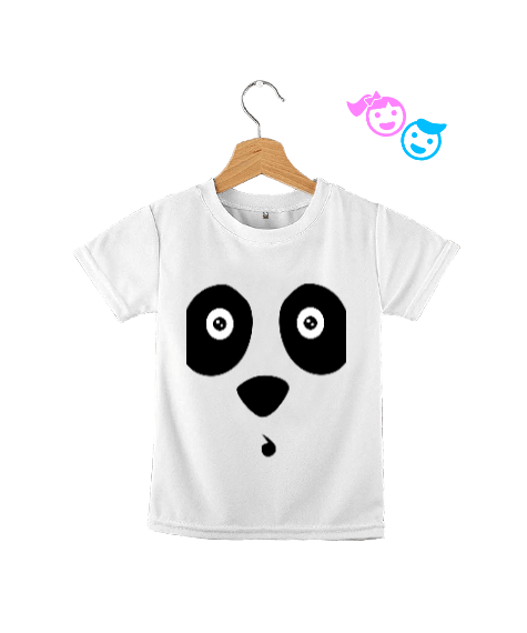 Tisho - Pandalı tişört unisex Çocuk Unisex