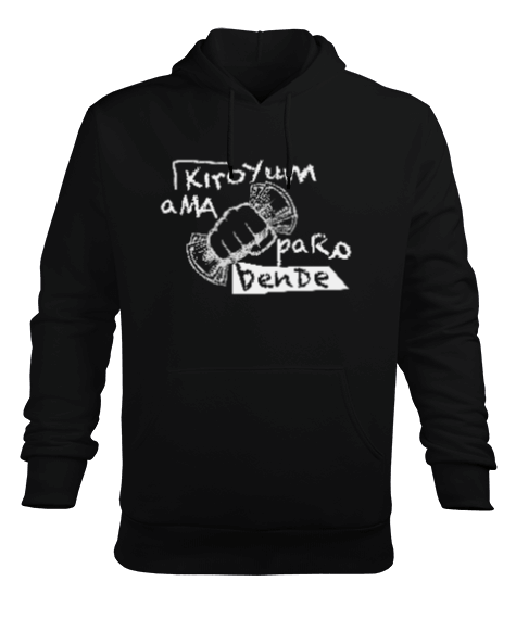 Tisho - Para Bende Erkek Kapüşonlu Hoodie Sweatshirt