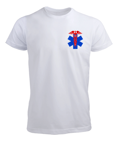 Tisho - Paramedik, Paramedic, 112, Acil Beyaz Erkek Tişört