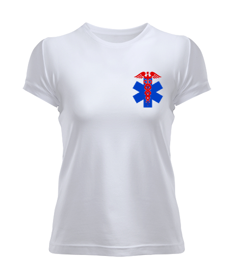 Tisho - Paramedik, Paramedic, 112, Acil Beyaz Kadın Tişört