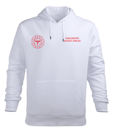 Tisho - PARAMEDİK POLAR Erkek Kapüşonlu Hoodie Sweatshirt