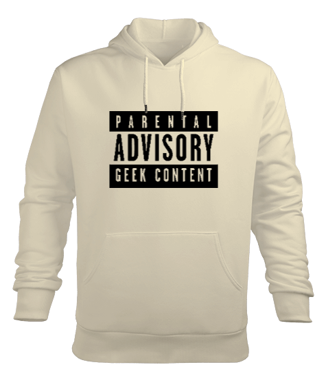 Tisho - Parental Advisory Geek Content Erkek Kapüşonlu Hoodie Sweatshirt