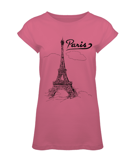 Tisho - Paris-Eyfel Kulesi Tasarımlı Kadın Tunik