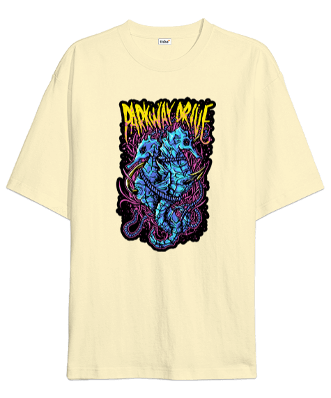 Tisho - Parkway Drive Rock Baskılı Oversize Unisex Tişört