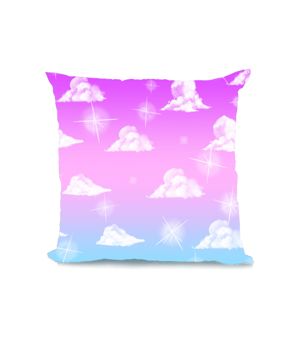 Tisho - Pastel Gökyüzü Kare Yastık