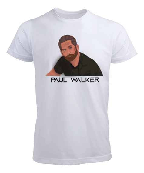 Tisho - Paul Walker İllustrasyon çizim Erkek Tişört