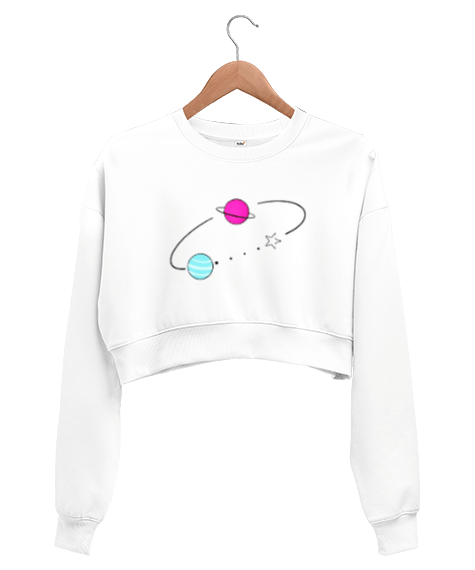 Tisho - PBS X Kadın Crop Sweatshirt