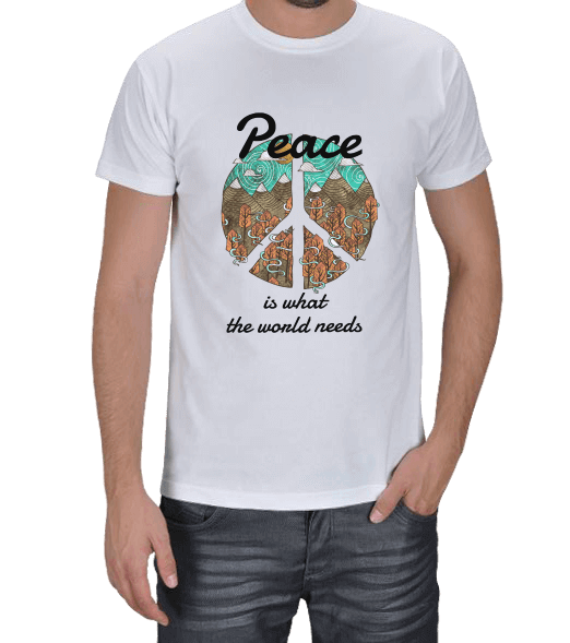 Tisho - Peace 4 Erkek Tişört