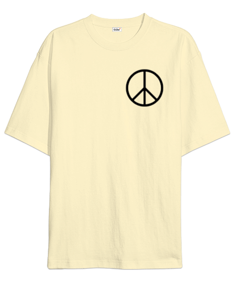 Tisho - peace hippie Oversize Unisex Tişört