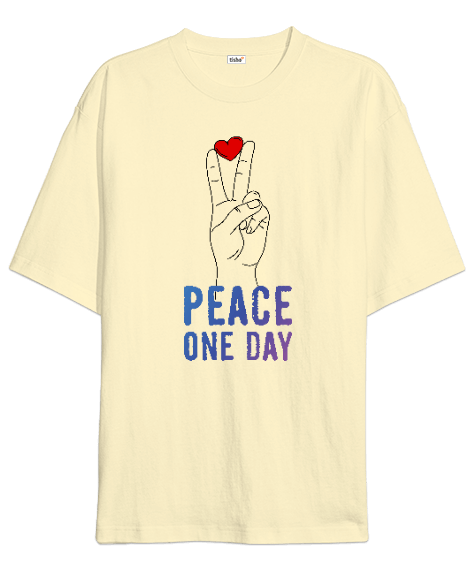 Tisho - Peace One Day Oversize Unisex Tişört