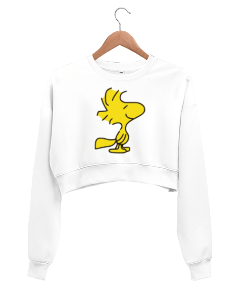 Tisho - Peanuts Woodstock Kadın Crop Sweatshirt