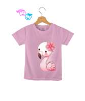 Pembe güzel flamingo Pembe Çocuk Unisex - Tisho