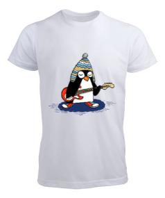 penguen baskılı Erkek Tişört - Tisho