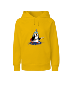 Penguen Baskılı Kız Çocuk Sweatshirt Çocuk Unisex Hoodie Kapüşonlu - Tisho