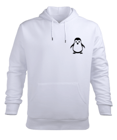 penguen Erkek Kapüşonlu Hoodie Sweatshirt - Tisho