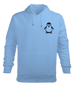 penguen Erkek Kapüşonlu Hoodie Sweatshirt - Tisho