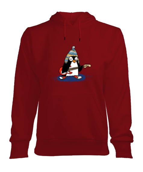 Tisho - penguen Kadın Kapşonlu Hoodie Sweatshirt