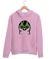 Penguen Pembe Unisex Kapşonlu Sweatshirt - Tisho