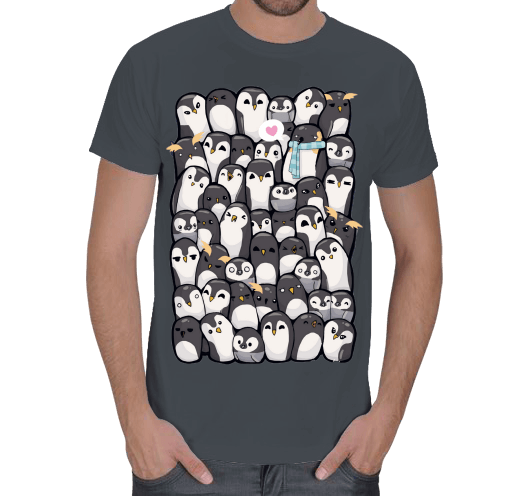 Tisho - penguenler Erkek Tişört