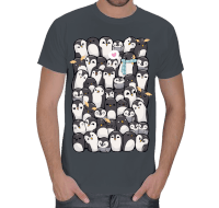penguenler Erkek Tişört - Tisho