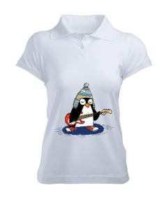 penguenli Kadın Polo Yaka Tişört - Tisho