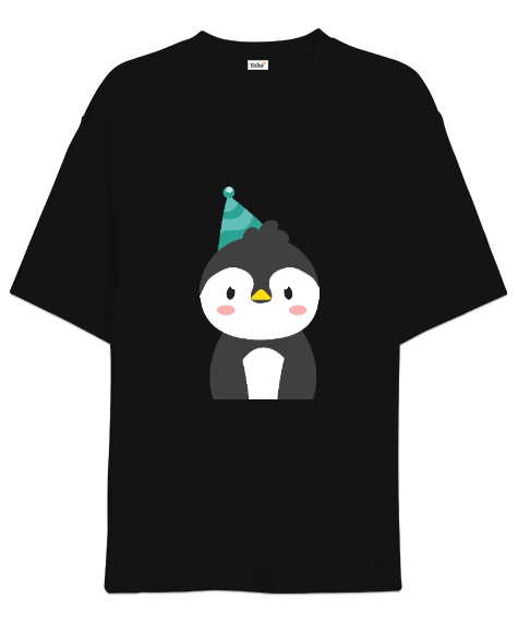 Tisho - Penguenli Oversize Unisex Tişört