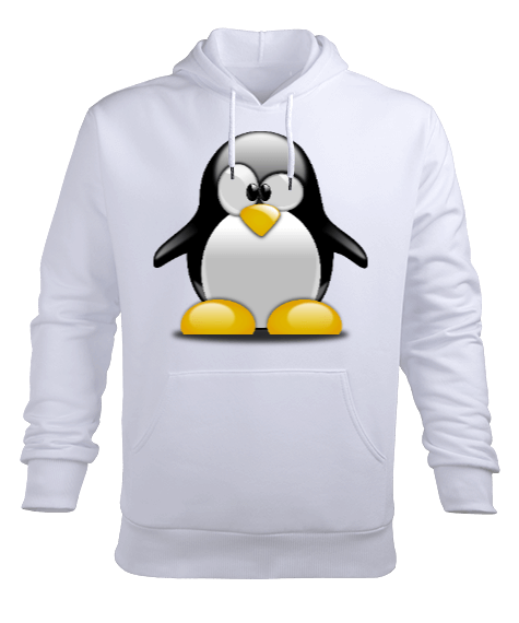 Tisho - pengui Erkek Kapüşonlu Hoodie Sweatshirt